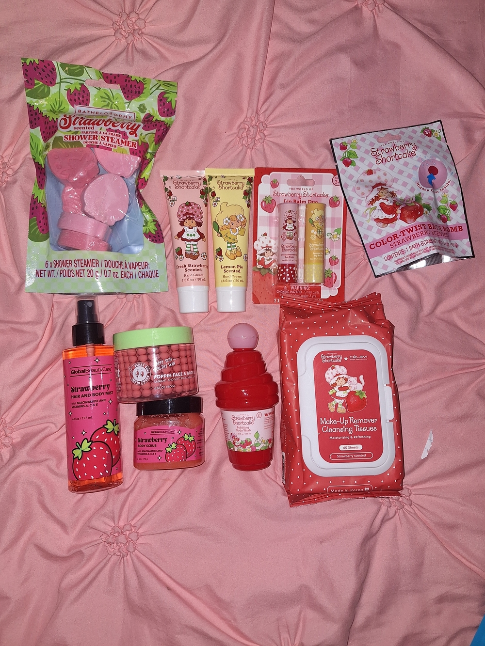 Strawberry Shortcake Pink Bath & Body Gift Set